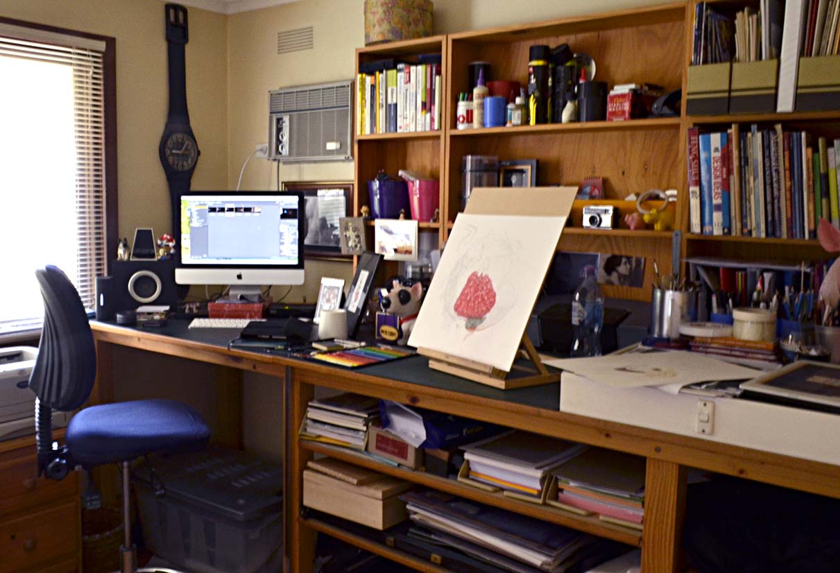 My workplace… not always this tidy!
