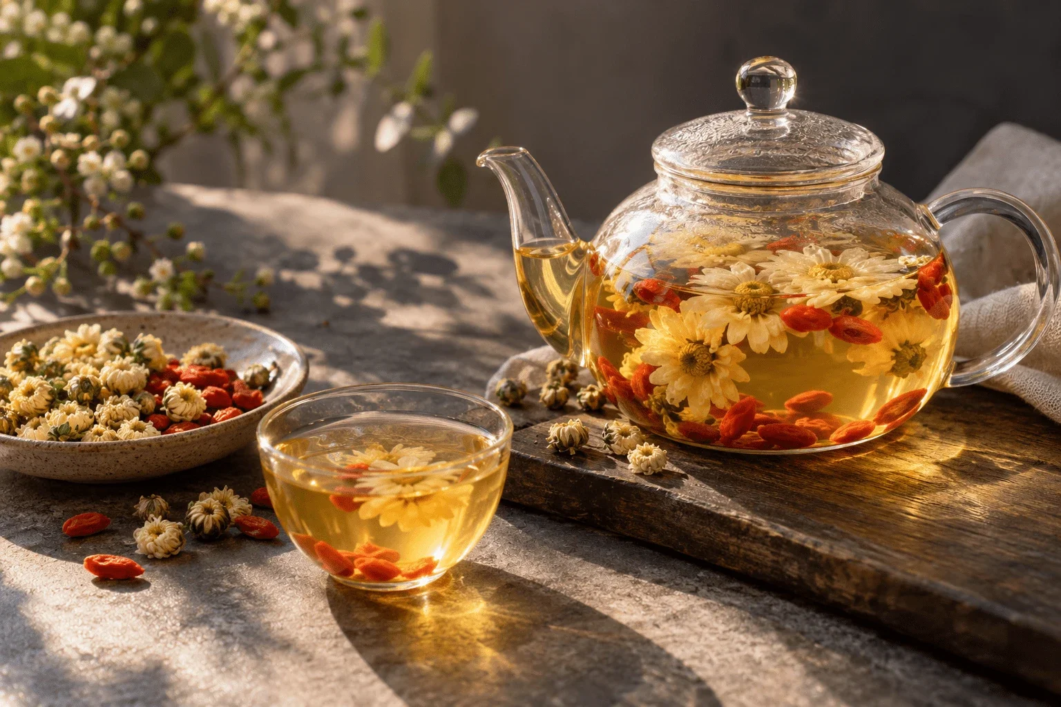 Chrysanthemum and Goji Berry Tea – A Traditional Chinese Tea Recipe