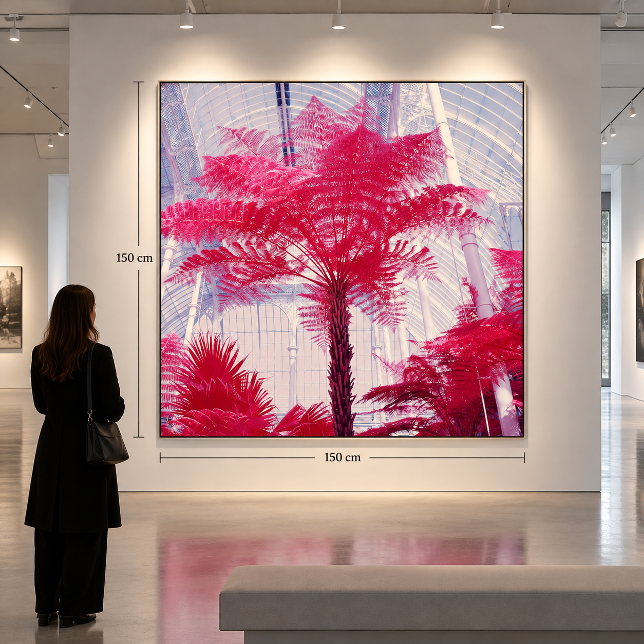Contemporary Gallery with Vibrant Fern Artwork.png