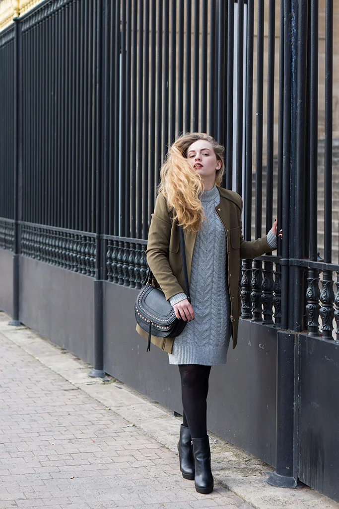 robe pull grosses mailles