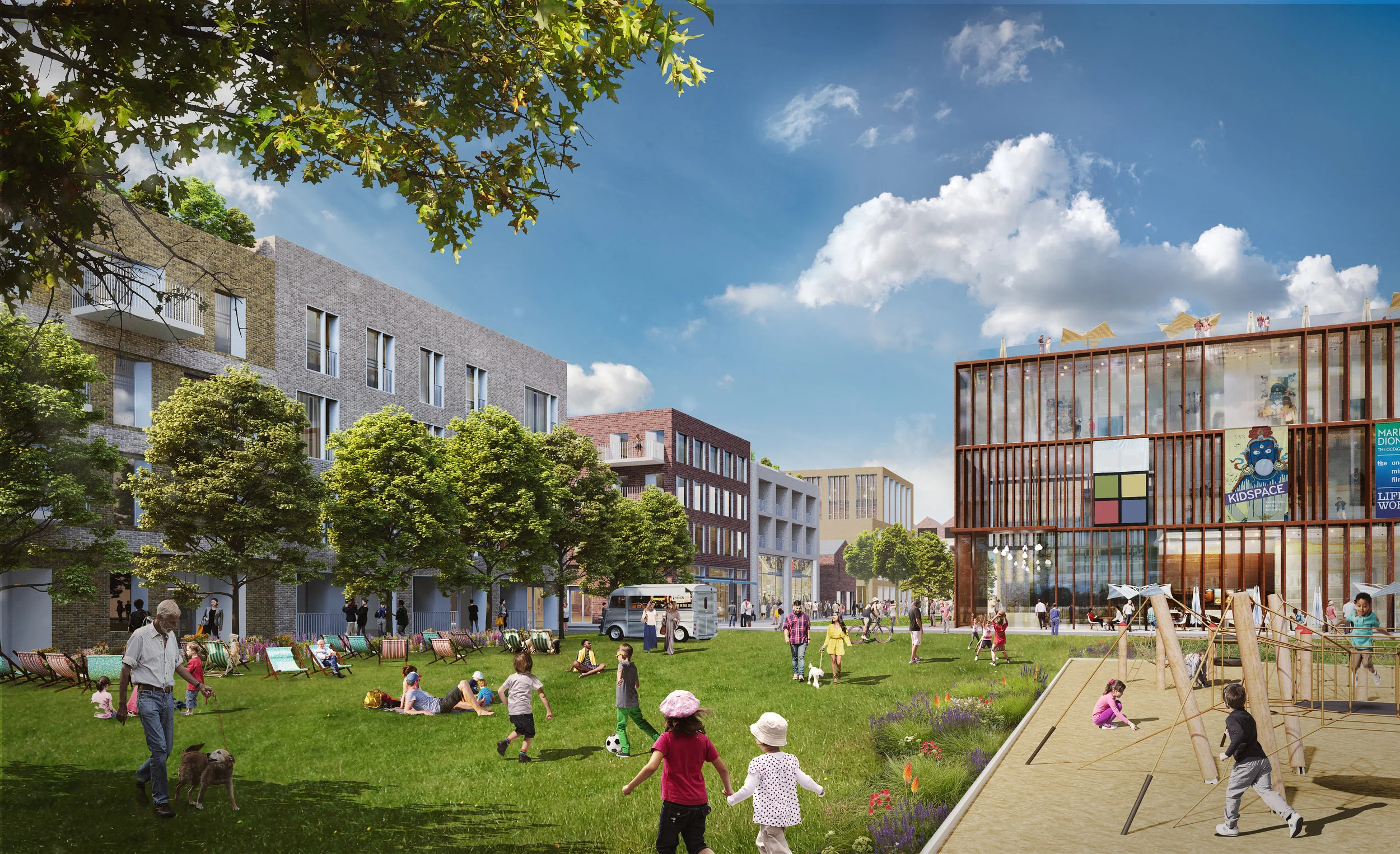 Early proposal for what part of Northstowe Town Park could look like.