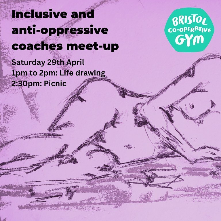 I'm excited to be hosting this event with @purdielifedrawing and @bristolcooperativegym in a couple of weeks.

Freelance fitness work can feel isolating, especially if you're trying to work against the prejudices of fitness culture and the industry t