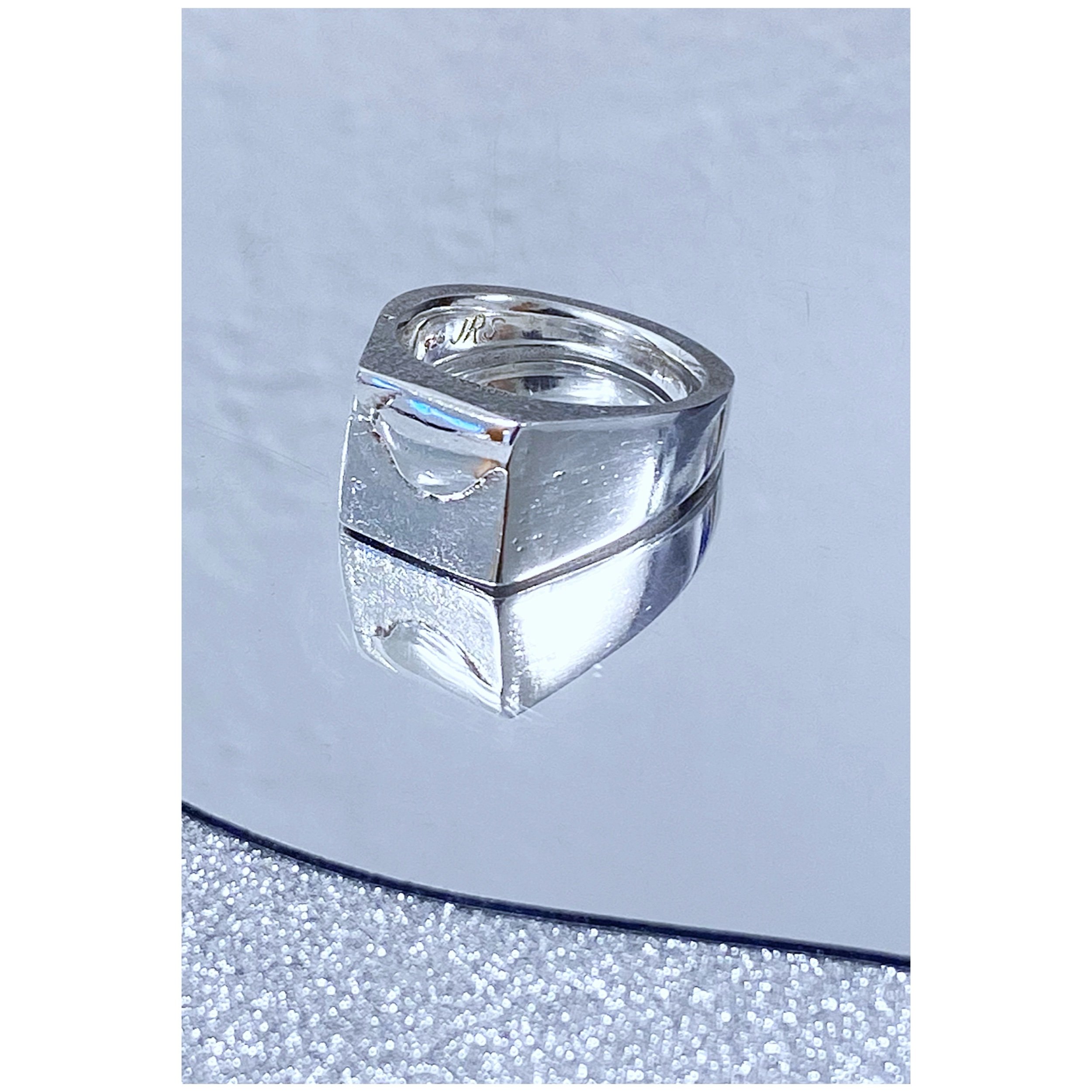 JRS ROUGH TOP SIGNET RING
