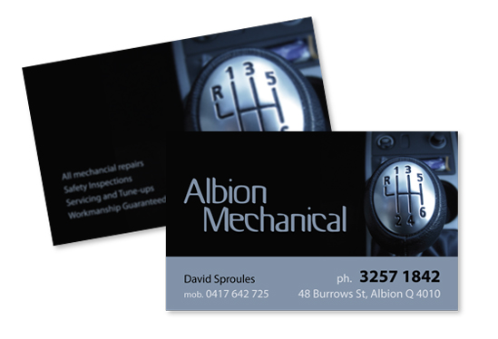 Albion Mechanical - Business Card