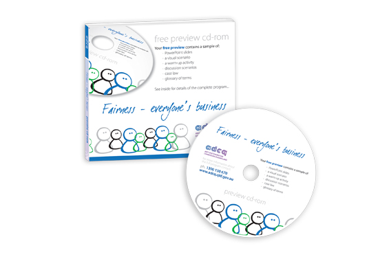 Anti Discrimination Commission Queensland - CD Case + Cover