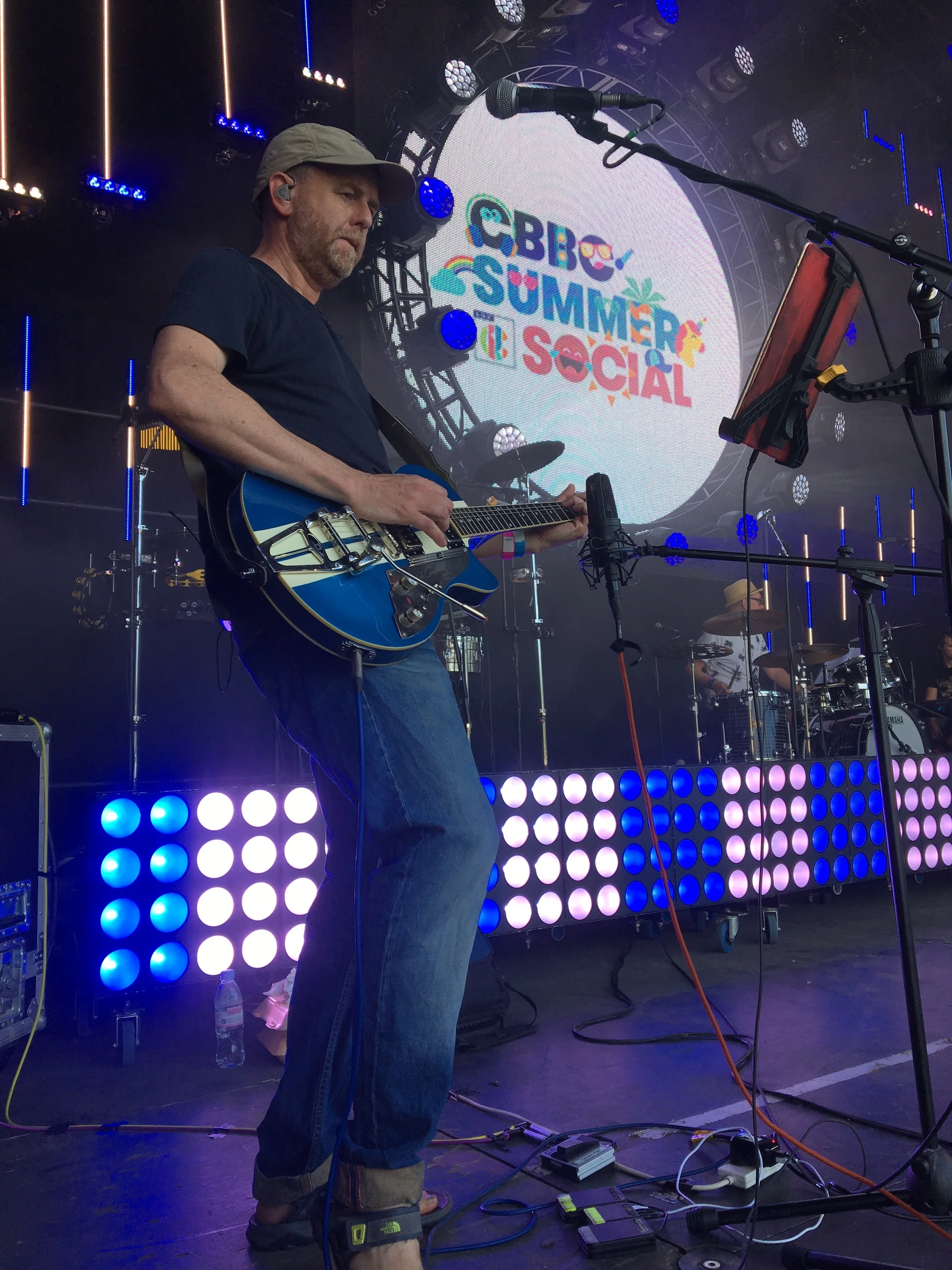  With trusty Duesenberg at the CBBC Summer Social (a 3-day outside broadcast on CBBC) 