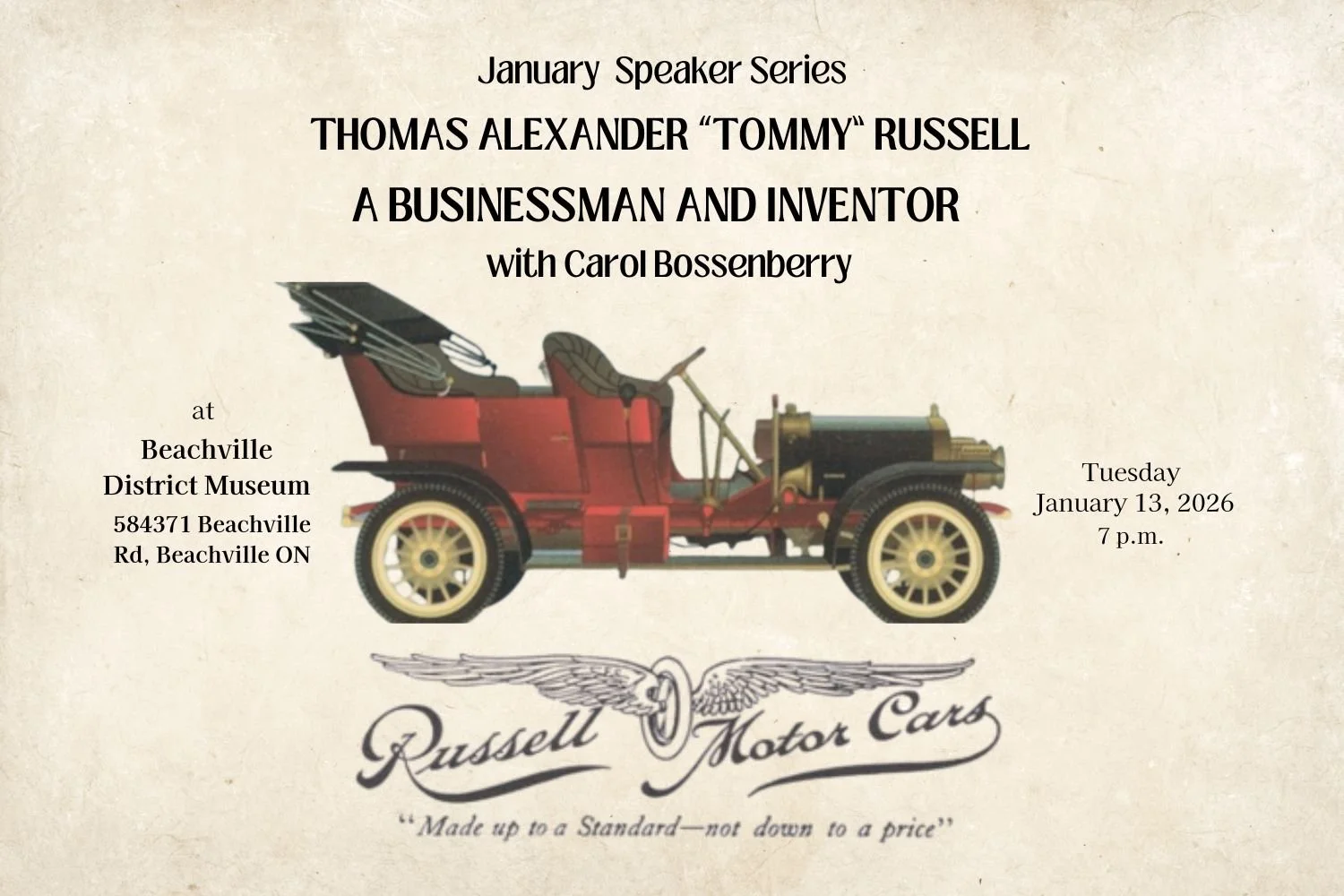 January Speaker Series 