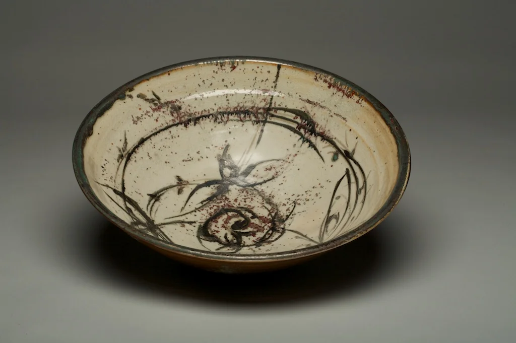 stoneware bowl  18 x 8 x 8