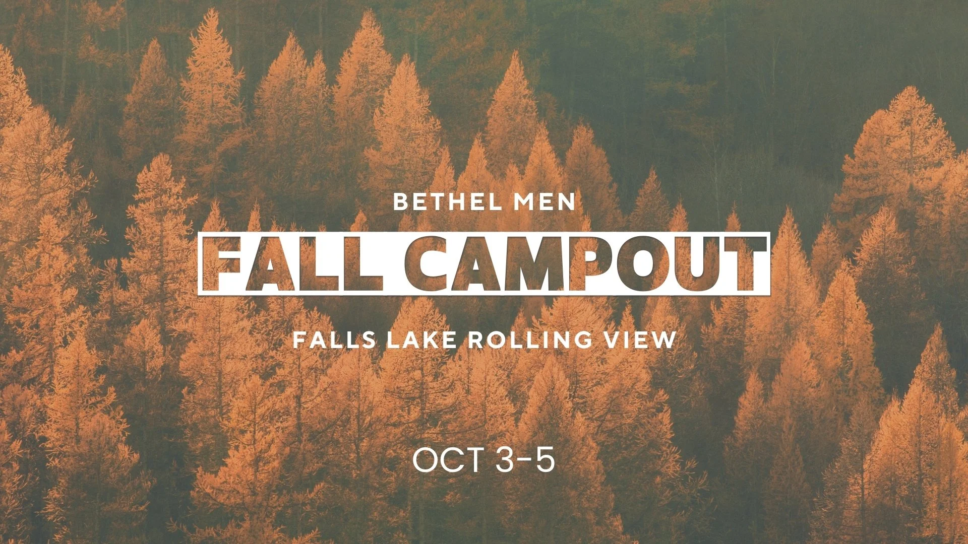 Men's Fall Campout