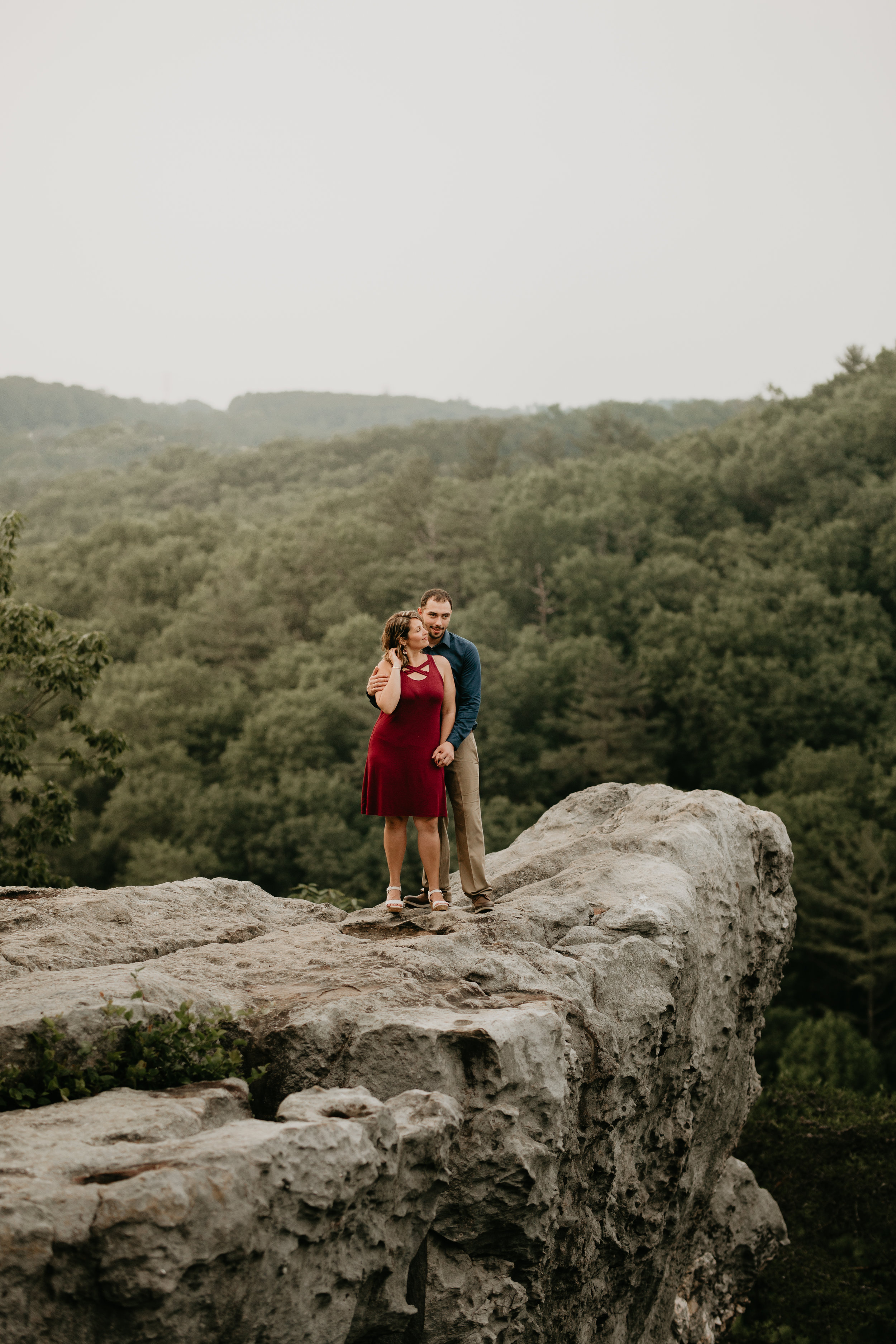 Nicole-Daacke-Photography-rock-state-park-overlook-king-queen-seat-maryland-hiking-adventure-engagement-session-photos-portraits-summer-bel-air-dog-engagement-session-26.jpg