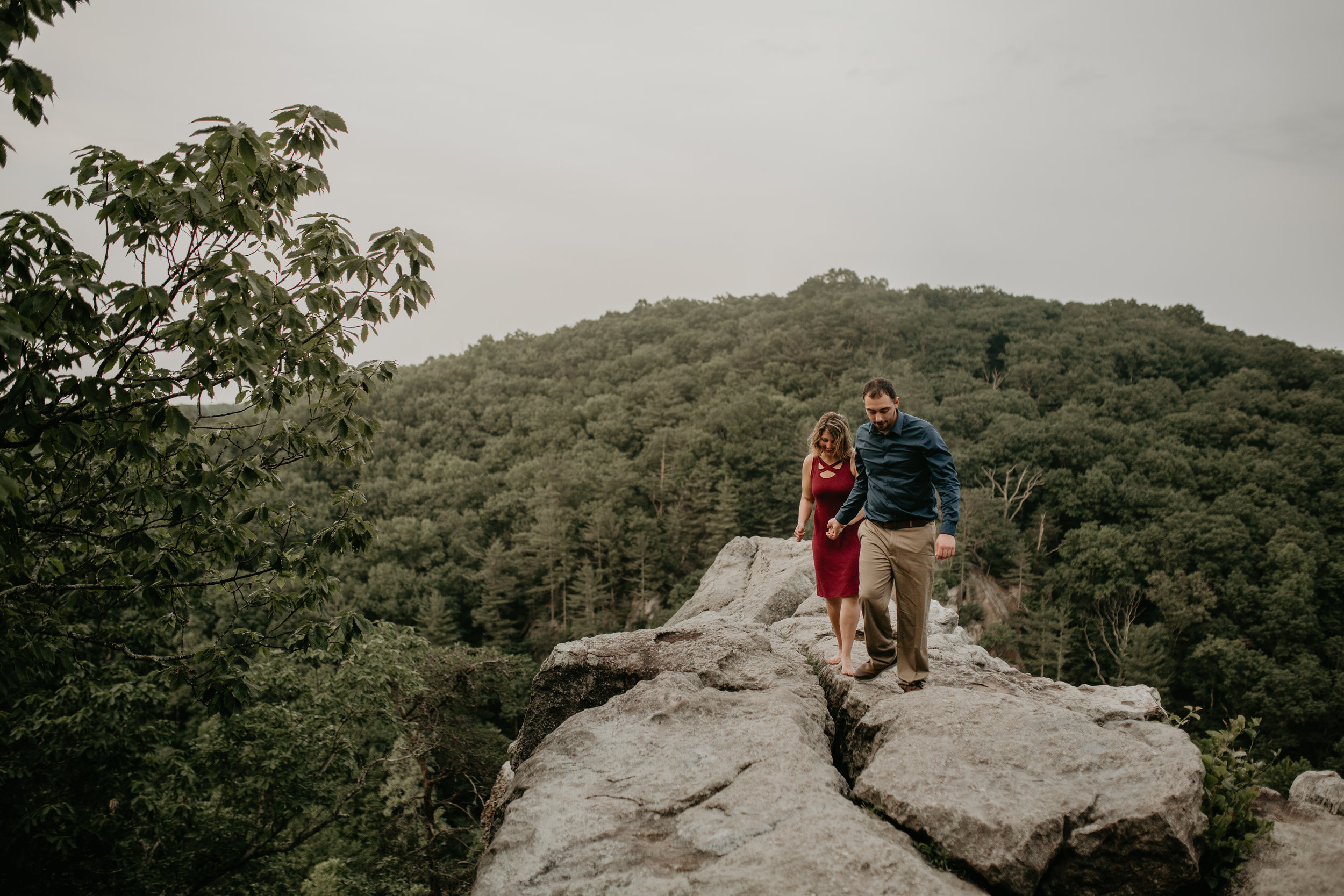 Nicole-Daacke-Photography-rock-state-park-overlook-king-queen-seat-maryland-hiking-adventure-engagement-session-photos-portraits-summer-bel-air-dog-engagement-session-37.jpg
