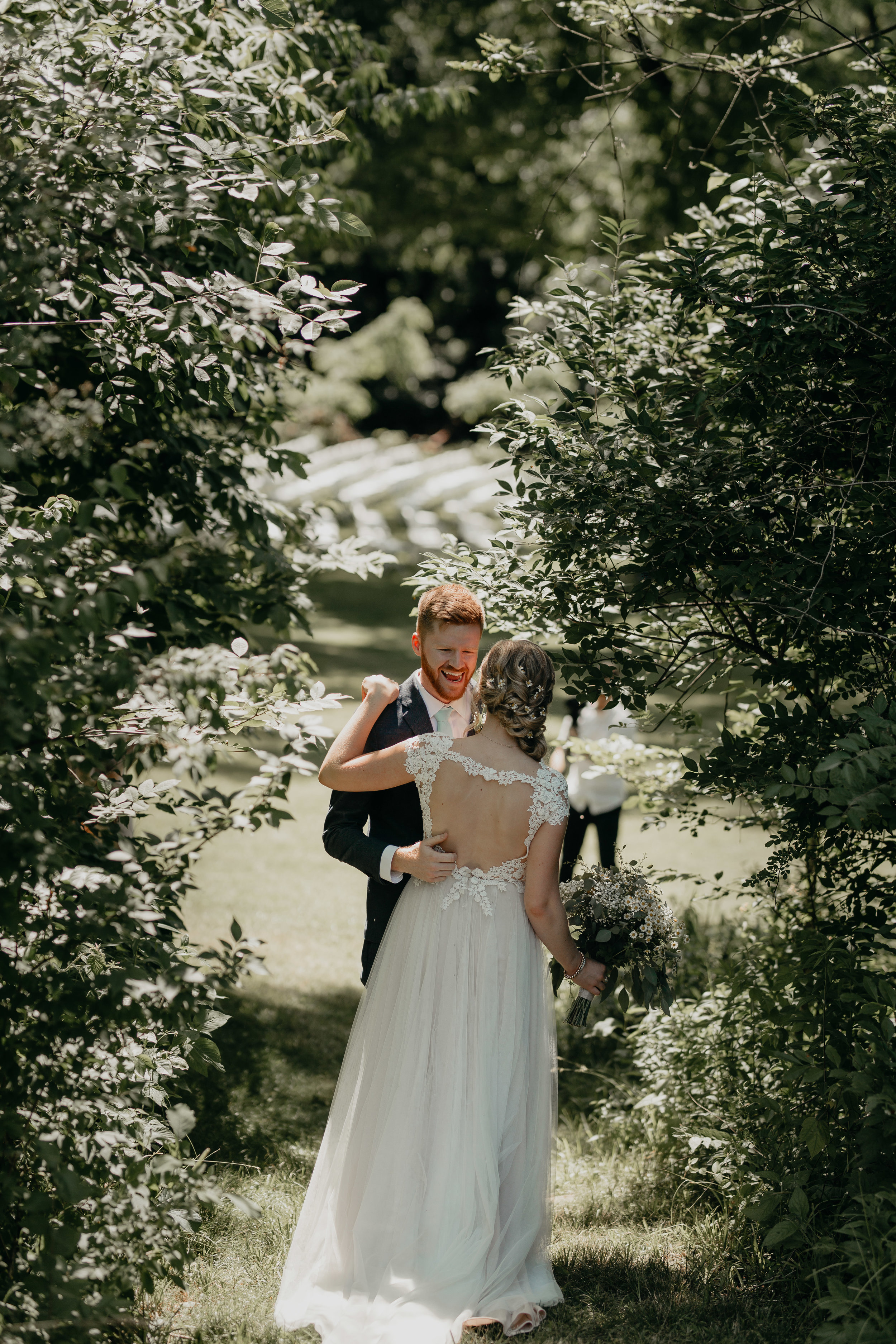 Nicole-Daacke-Photography-pennsylvania-laid-back-outside-backyard-wedding-family-summer-june-maryland-barefoot-bride-woodland-trees-sunset-couple-15.jpg