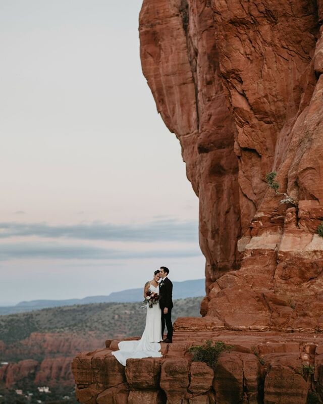 29 years ago today my parents eloped in this magical place that I shoot elopements in now. Funny how things work! ⁣
⁣
P.S. they weren&rsquo;t as cool as Miranda + Paul who hiked up here at for sunrise though 😉