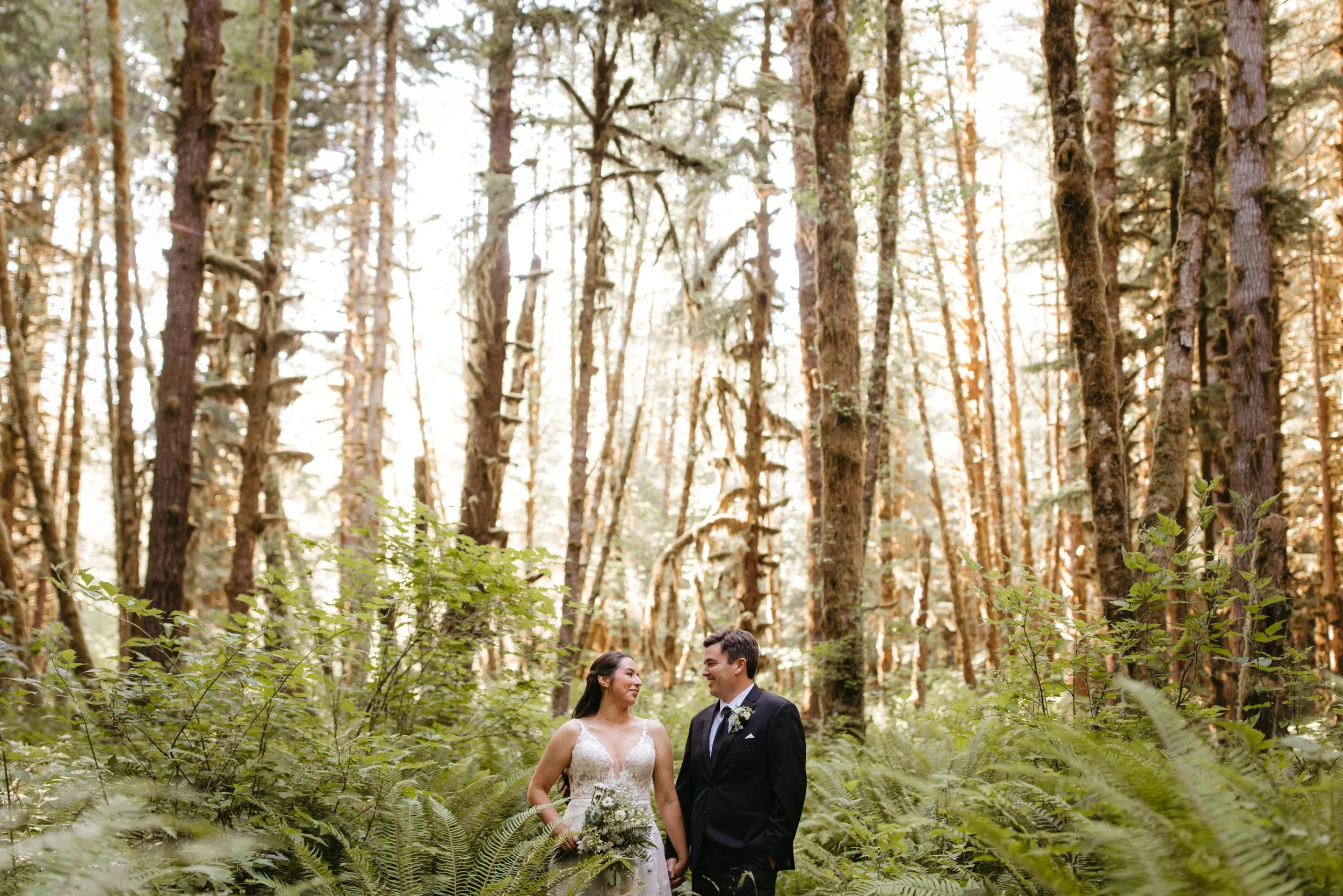 Rainforest and Beach Elopement in Olympic National Park