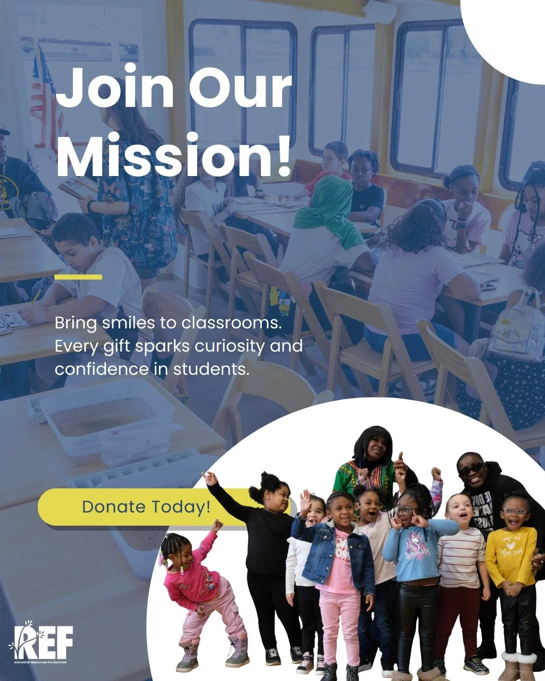Join us and make a difference today!

Link in bio 

#rochestereducationfoundation #rochestereducation #collegeaccessandsuccess #fafsa #education #rochester #smileprogram #musicandartsforall #givebackgivebooks