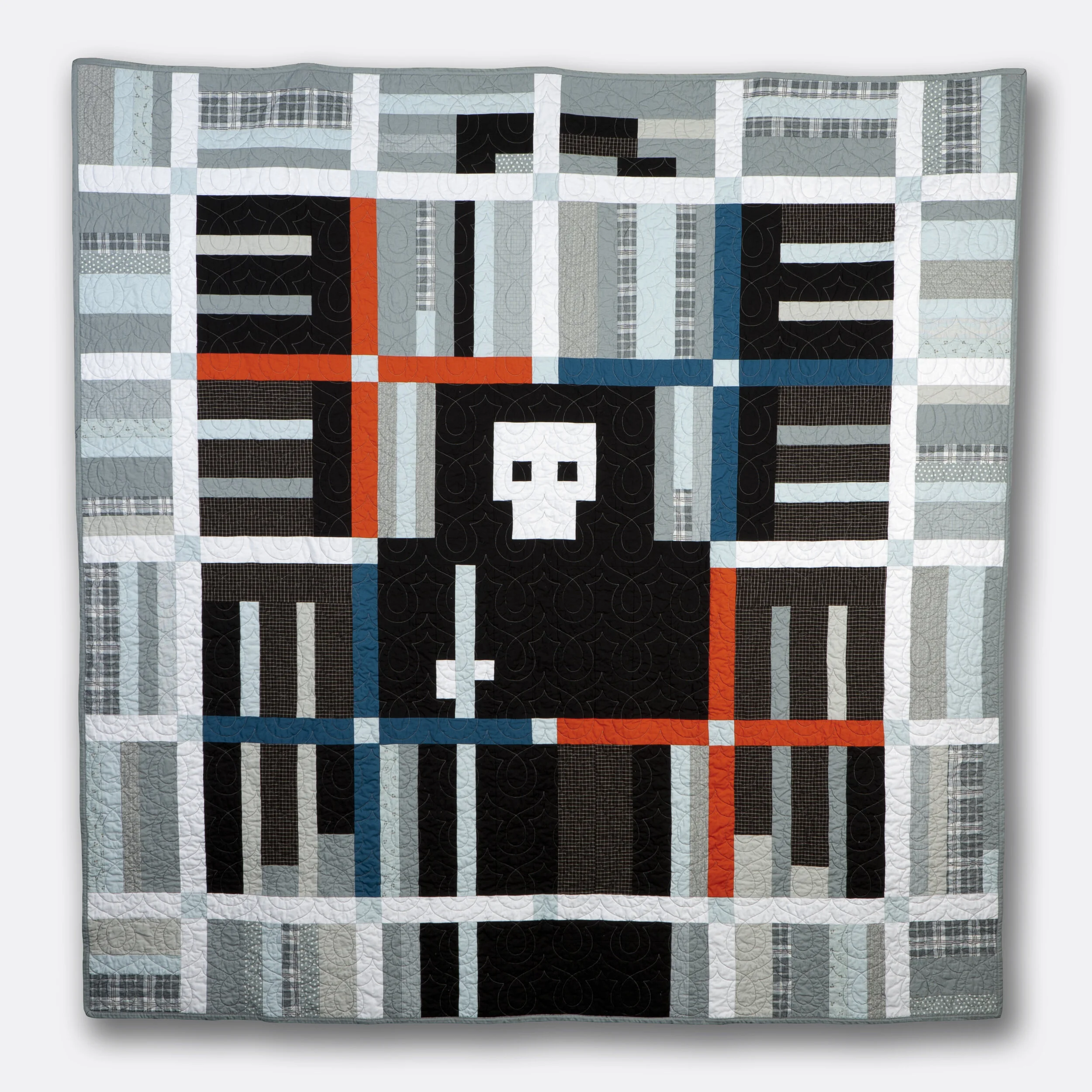 ^ Angel of Death / 69" x 69" / Strip quilt / Cross sashing / 2013