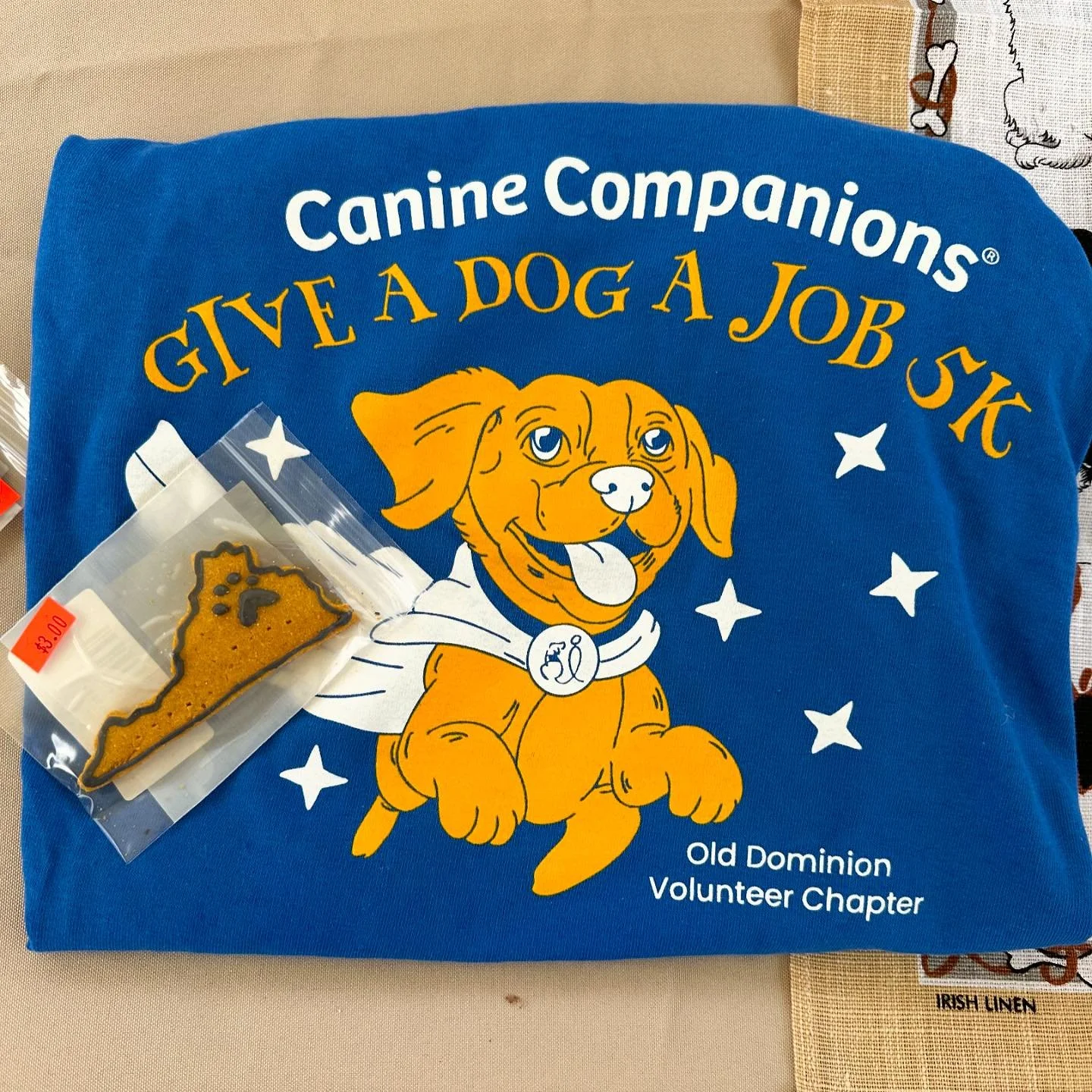 Give a Dog a Job&hellip;. Or a cookie! 😛🐾💙 So excited to be here for another year supporting @canineorg!