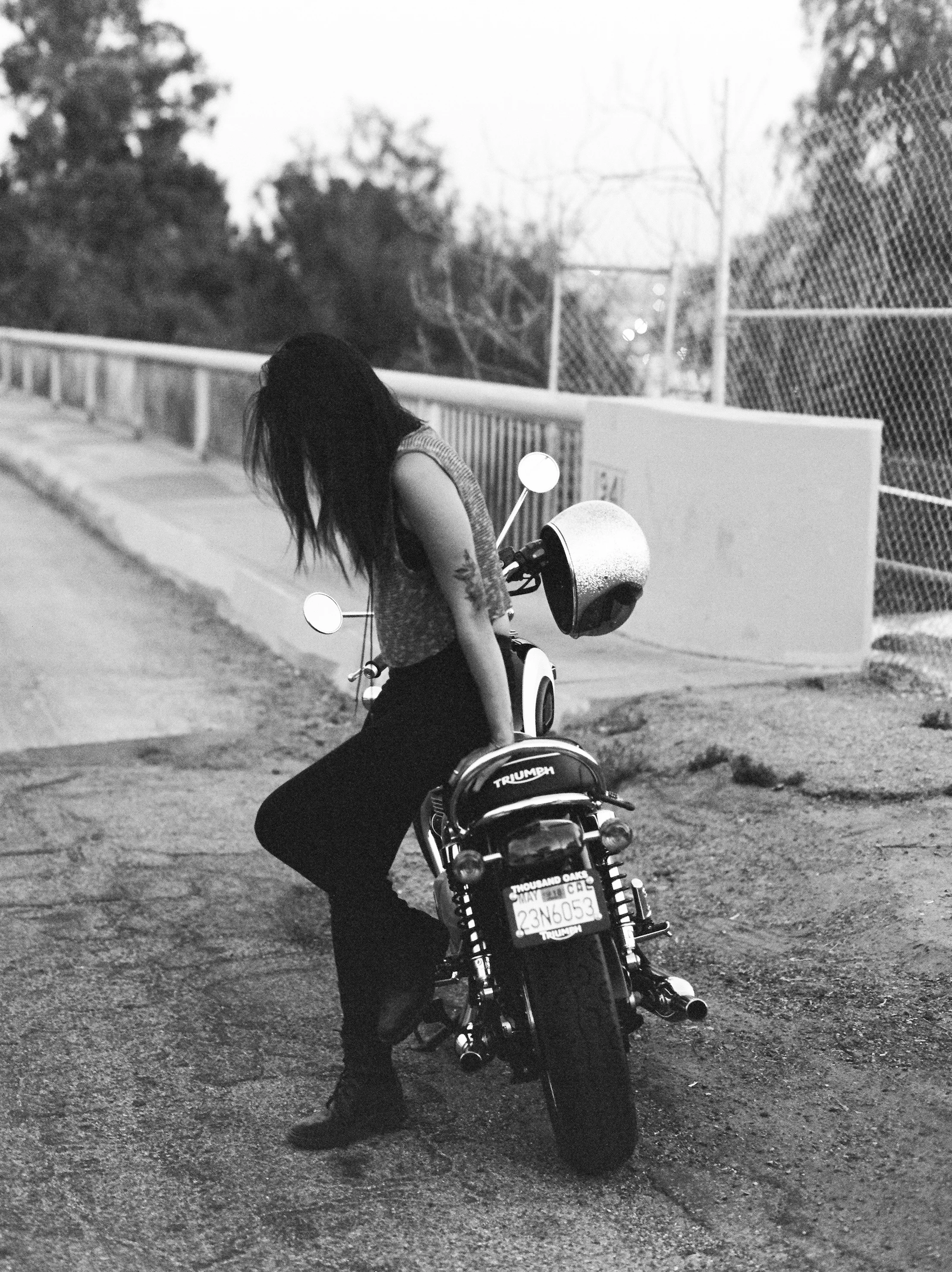 Motorcycle Babe Los Angeles // Laura Goldenberger