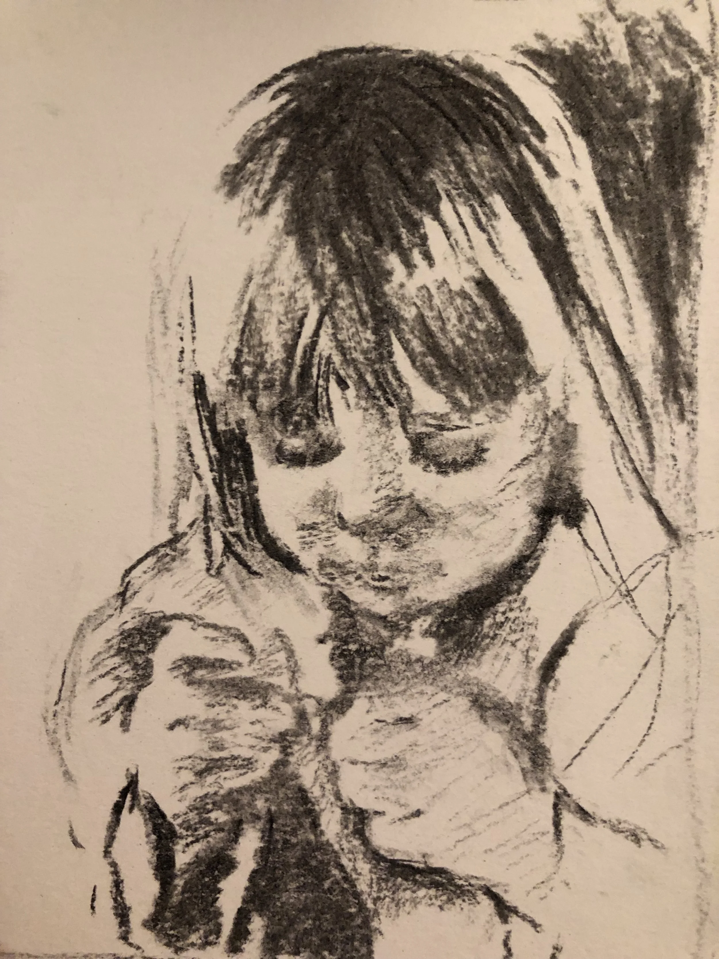 Charcoal on paper