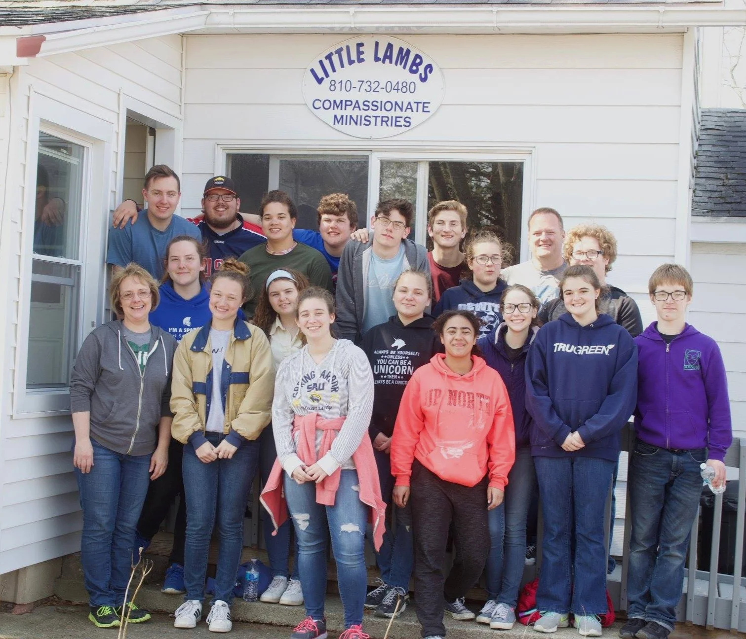 Groups who volunteer are an important part of our family. A perfect setting for a youth group to spend a day or a week!