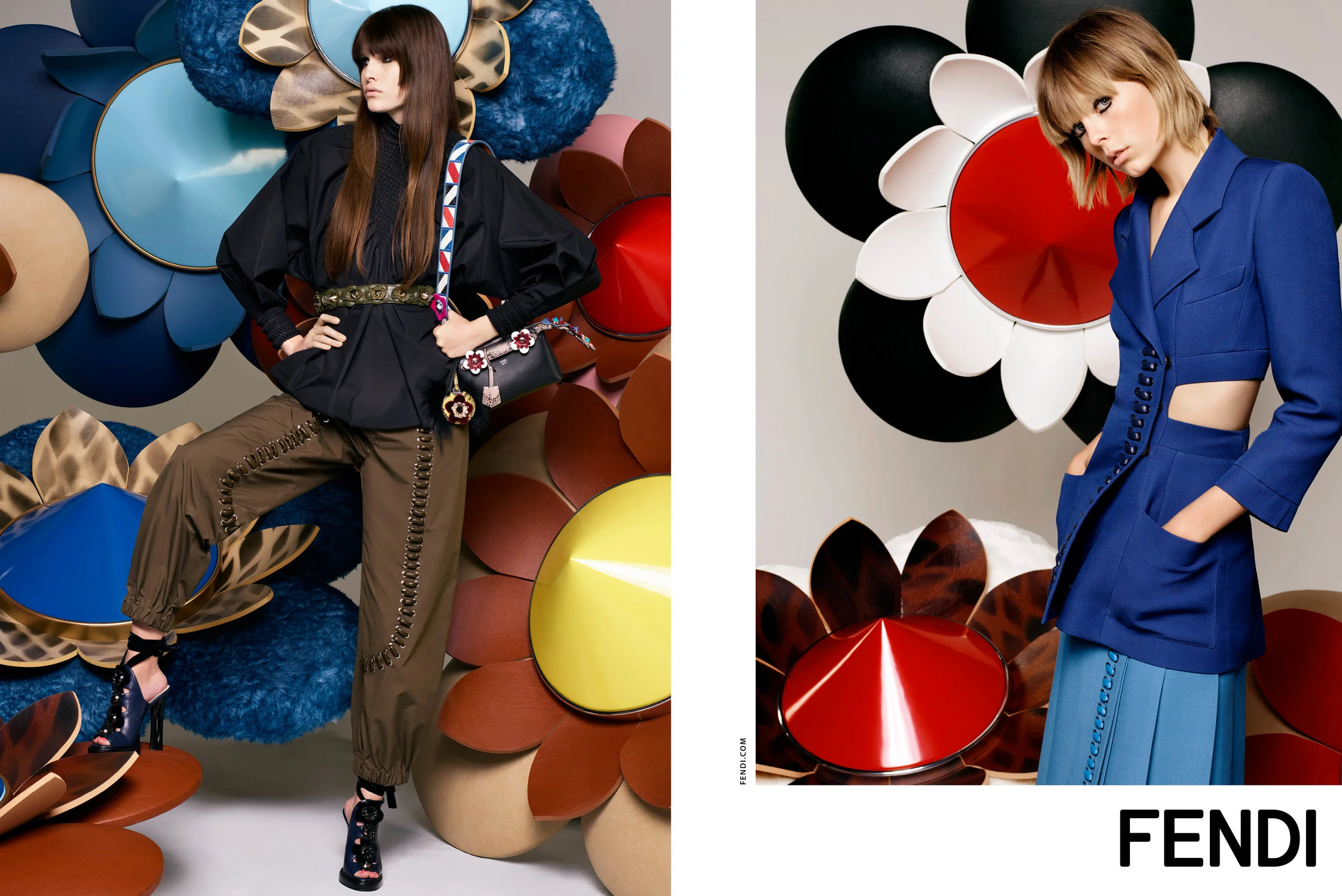 #fendi #karllagerfeld #ss16 #campaign #fashion #ediecampbell #vanessamoody #charlottestockdale #amandaharlech #jimkaemmerling #peterphillips #sammcknight