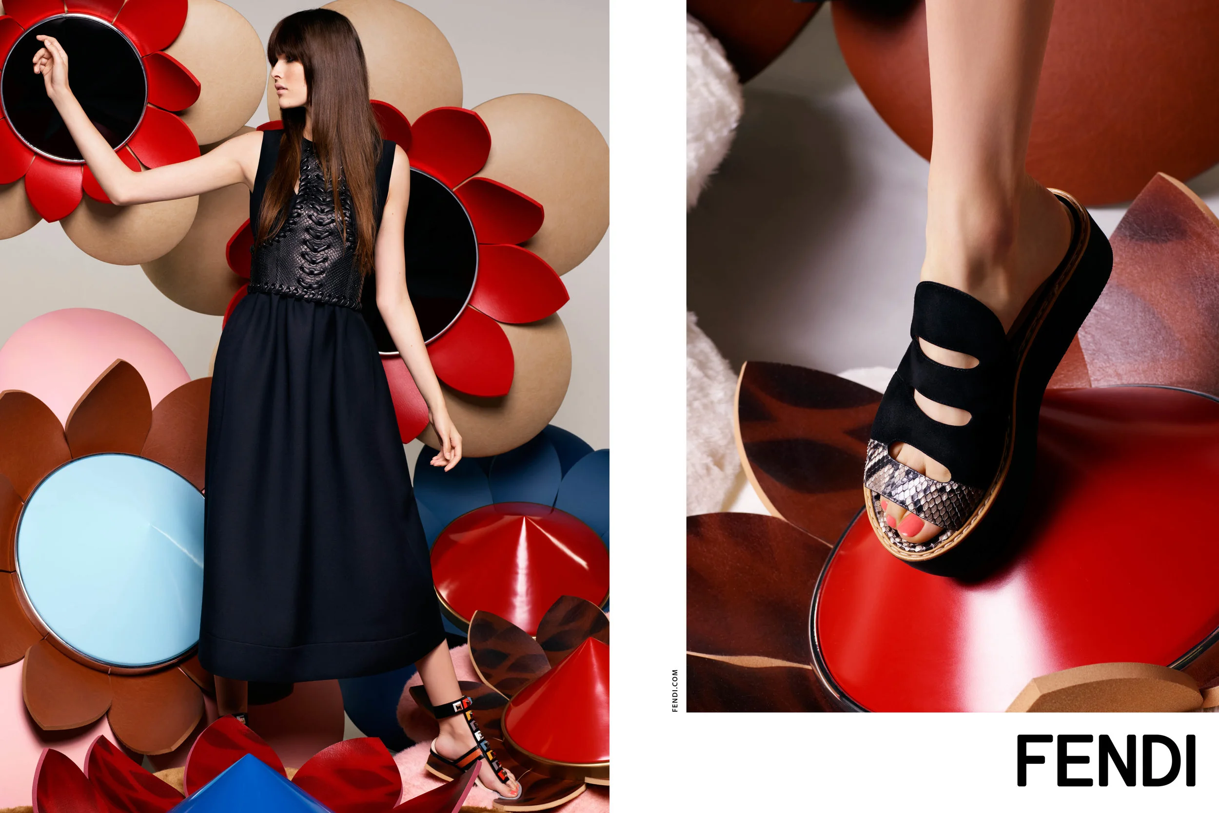 #fendi #karllagerfeld #ss16 #campaign #fashion #ediecampbell #vanessamoody #charlottestockdale #amandaharlech #jimkaemmerling #peterphillips #sammcknight