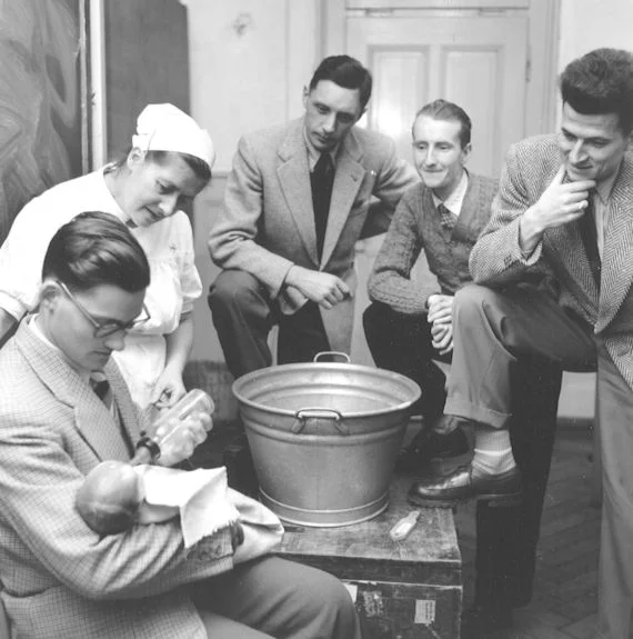 Säuglingskurs für Männer, um 1953 | Walter Studer