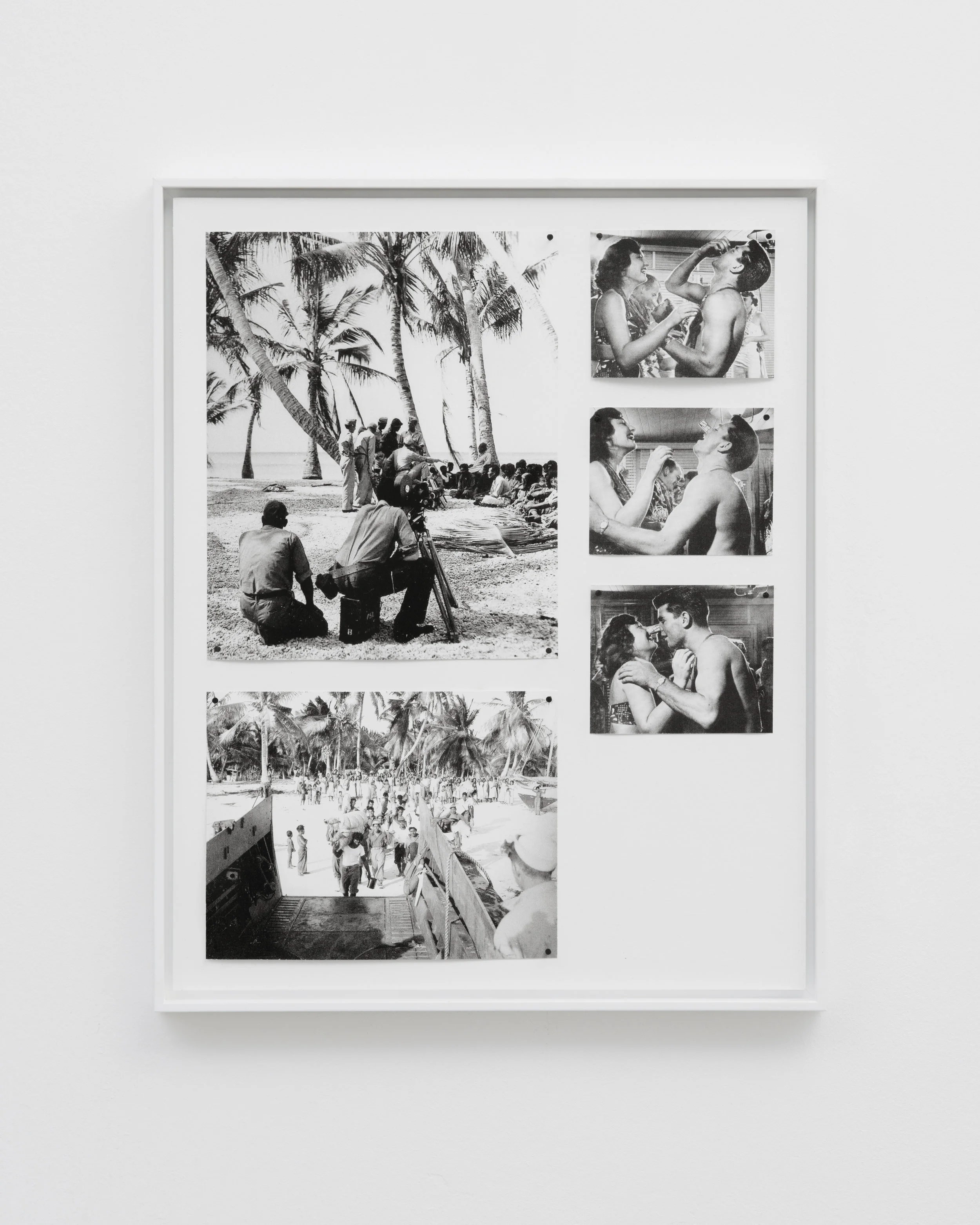 Untitled 2019, photographies d’archives de la National Archive & Records Administration et du Life Magazine, décembre 1951, tirage jet d’encre, 40 × 50 cm, pièce unique | © Benoît Jeannet / Courtesy Galerie Eric Mouchet