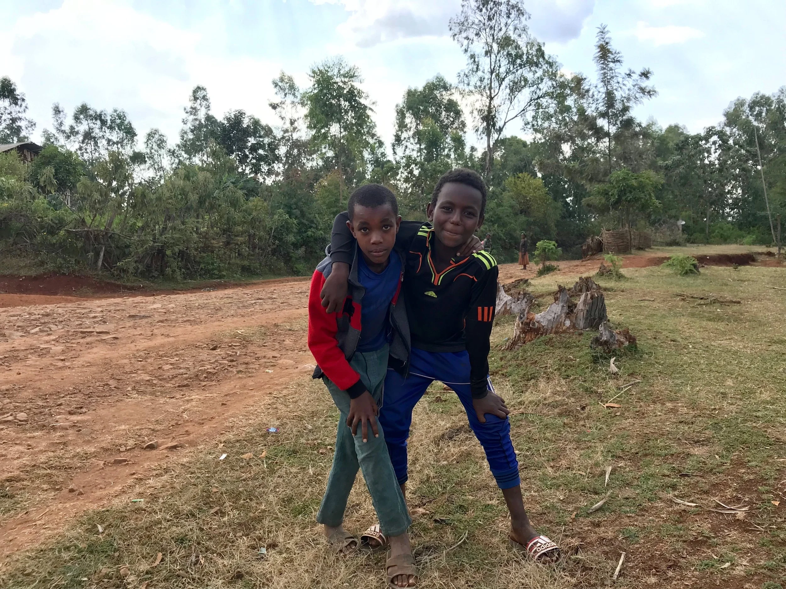 The first picture I took of the two boys who started the photo session at Gofora.