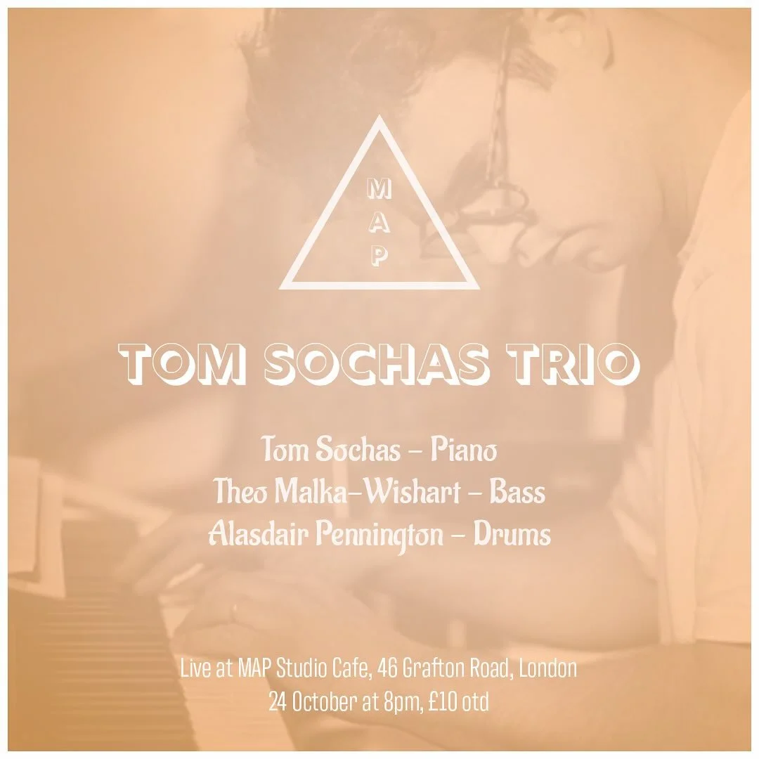 Excited to get back at it after a nice summer break. Come hang at @mapstudiocafe on October 24th and hear some from the latest record, a couple new vibes and even perhaps some E.S.T. and Michel Legrand 😱

We hit at 8pm with the beautiful @alasdairpe