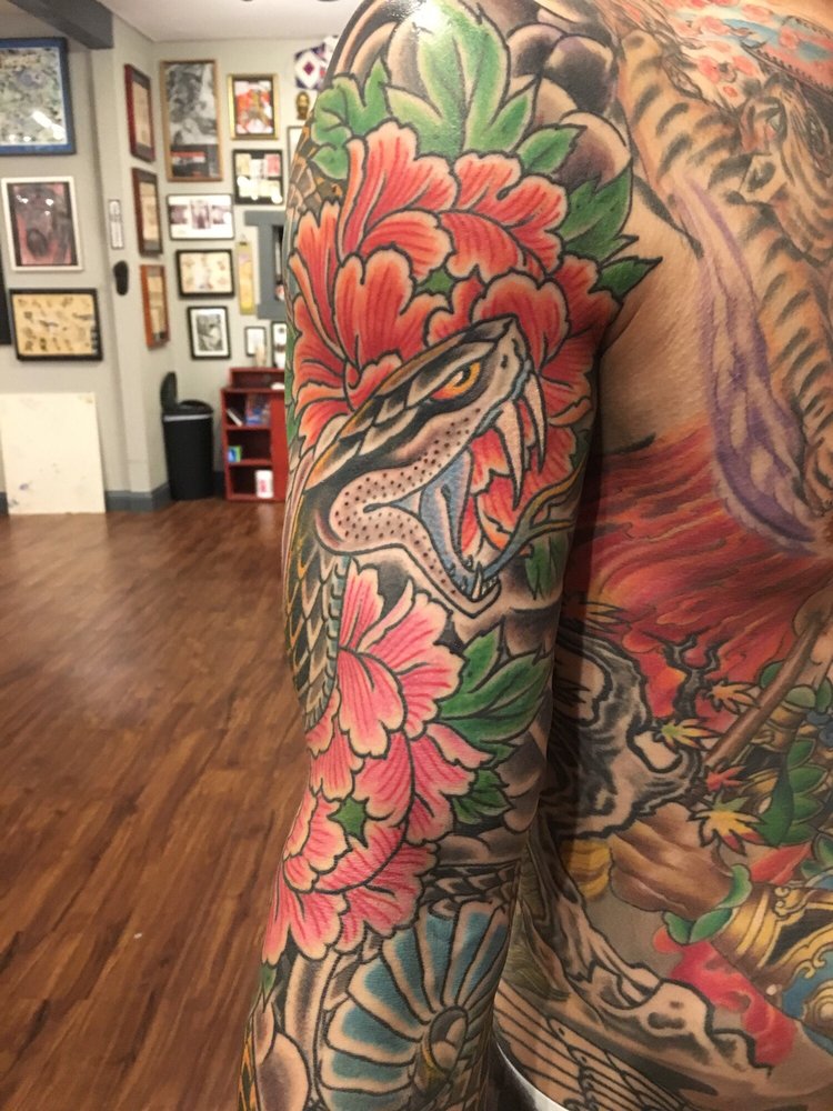 Finished and healed Texas sleeve done by whoaskedburke in Virginia Beach   rtattoo