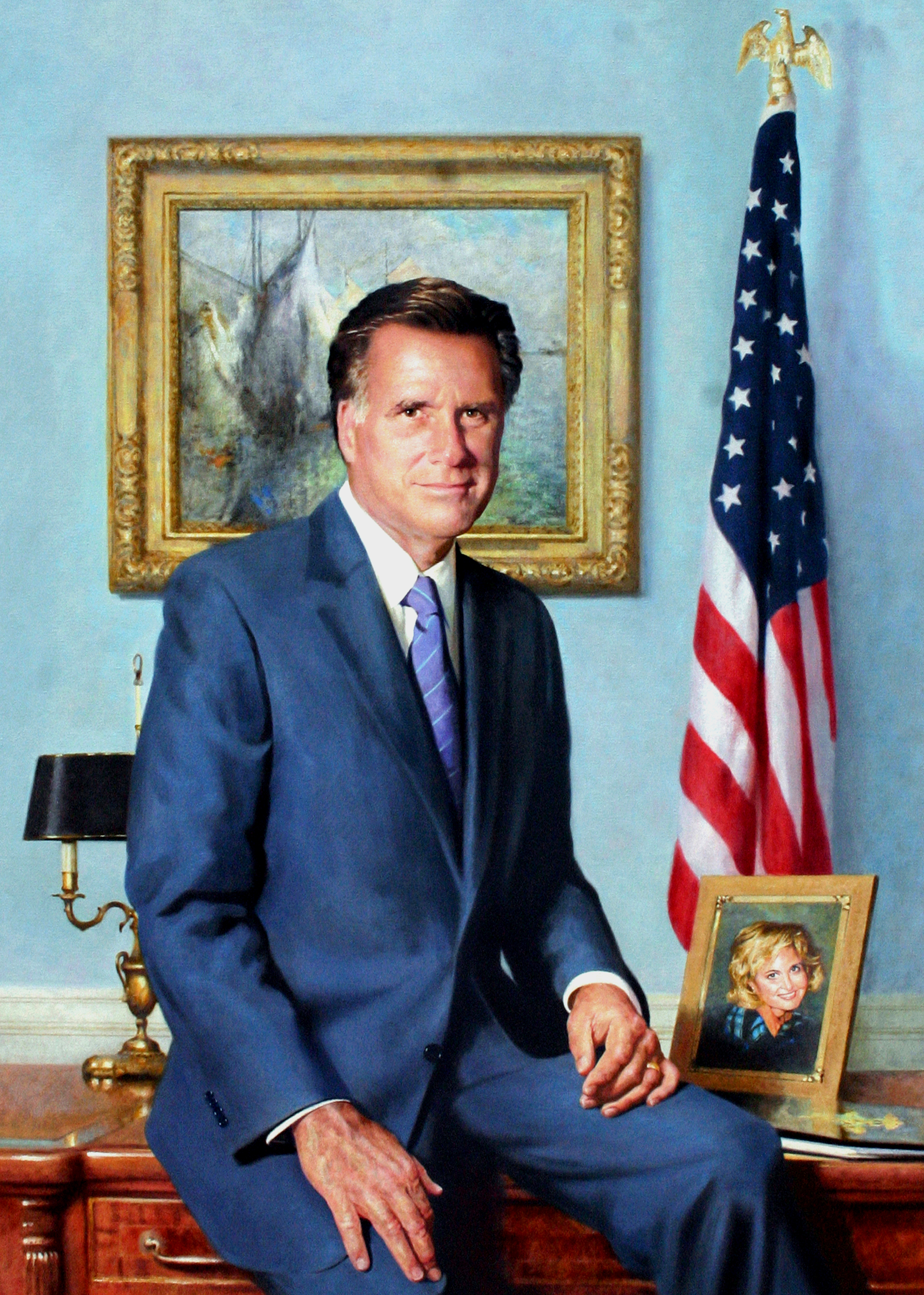 Gov. Mitt Romney, Massachusetts State House
