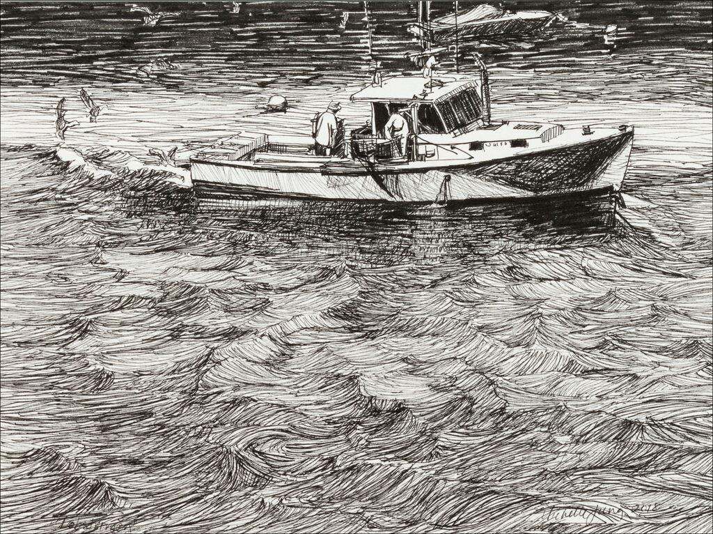 Lobstermen on the Damariscotta ~ Edgecomb, ME