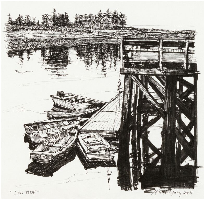 Low Tide at Cape Harbor ~ Southport, ME