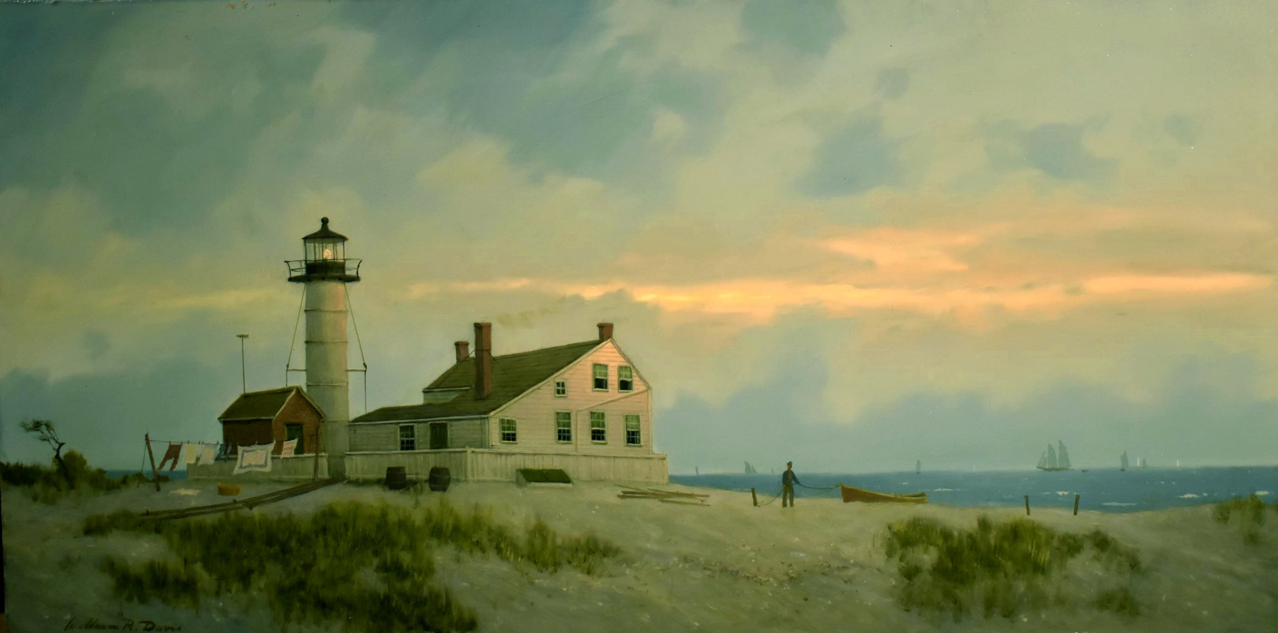 Morning at Monomoy Light Circa. 1890s