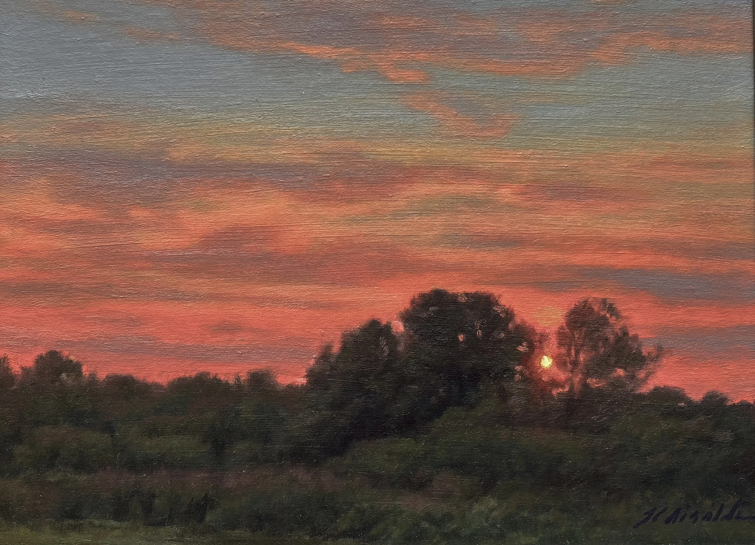 Setting Sun over Battis Farm (Amesbury, MA)