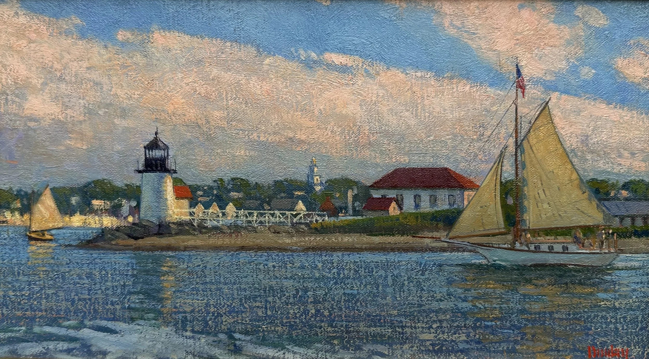 Rounding Brant Point. Nantucket