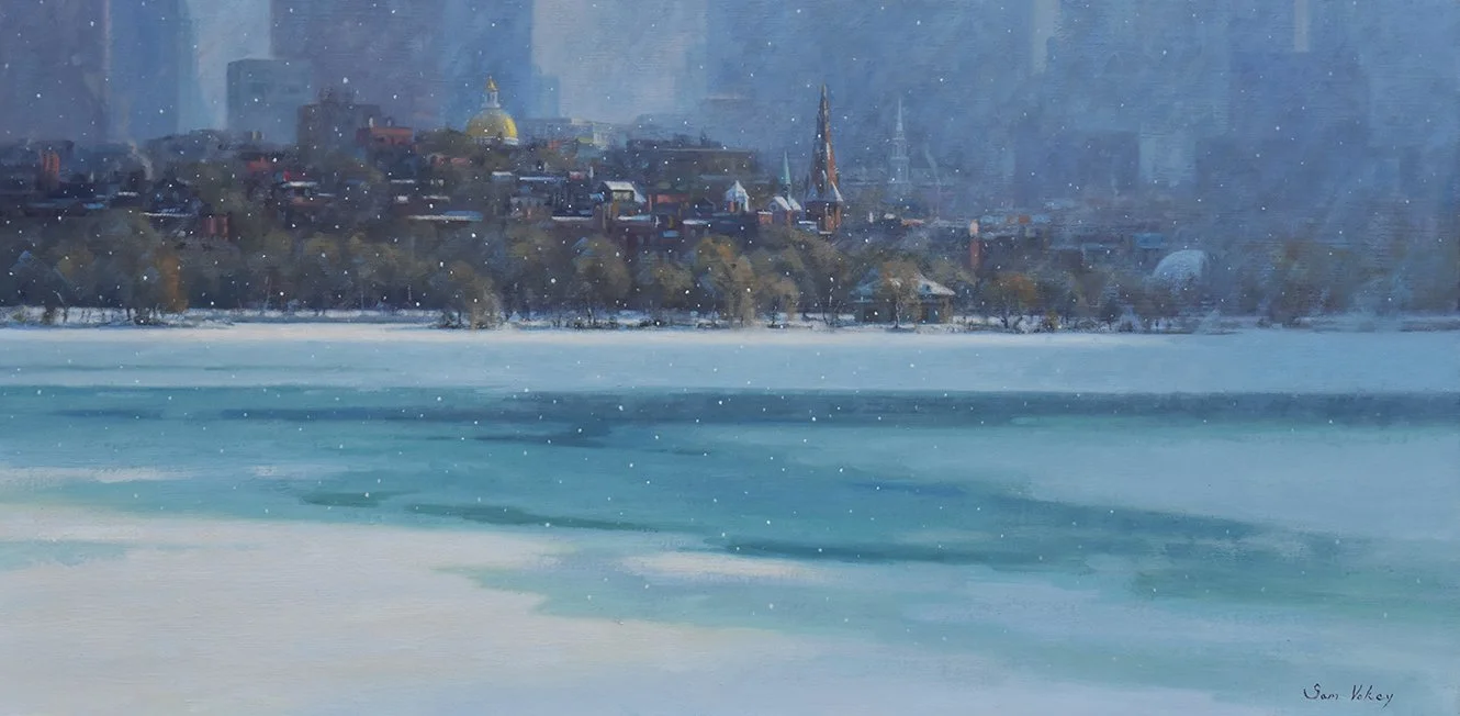 Snowfall Over Backbay