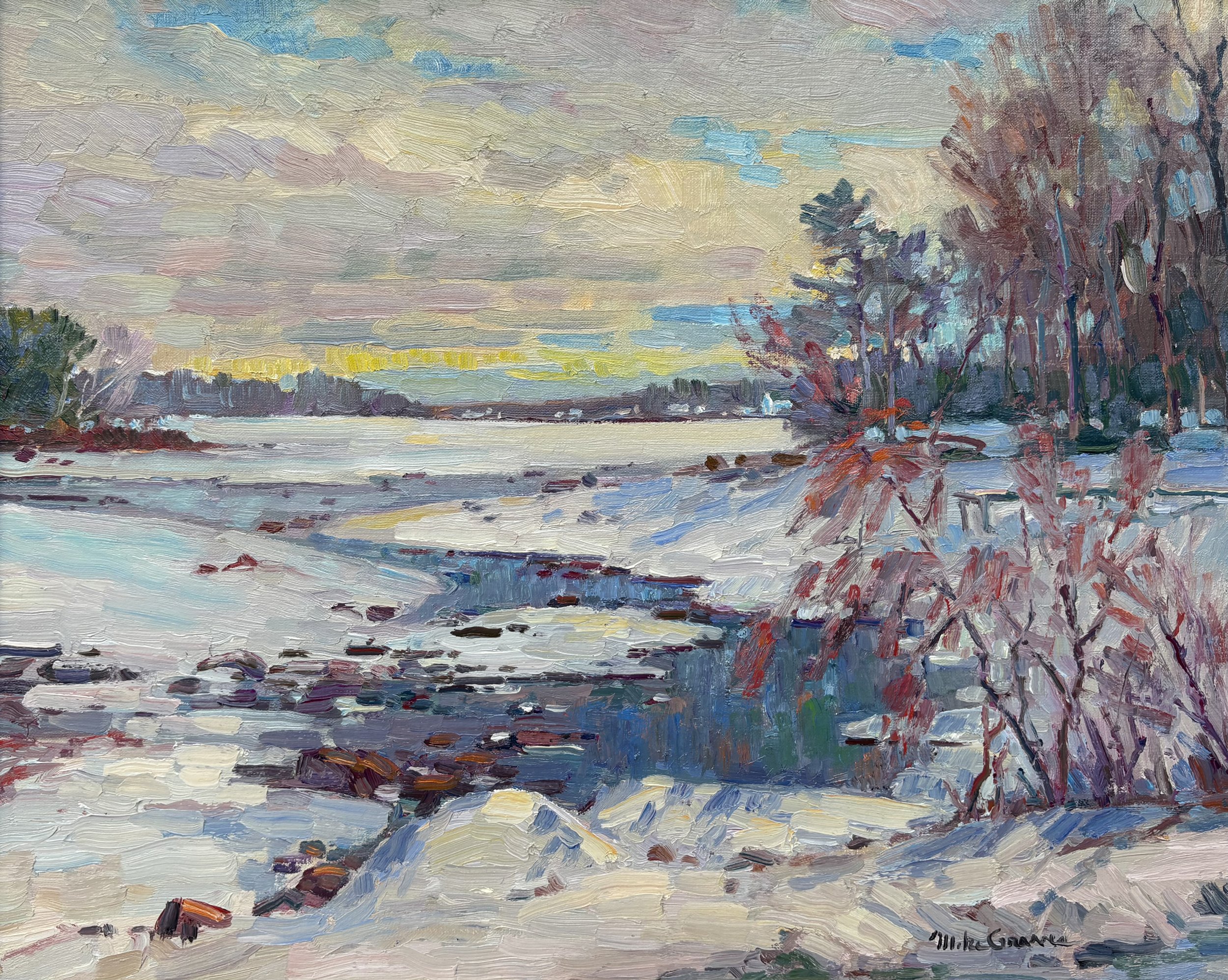 Moving Stream Takes Longer to Freeze