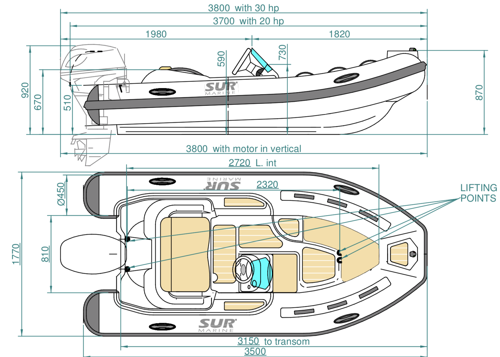 SUR Marine ST350 Prestige