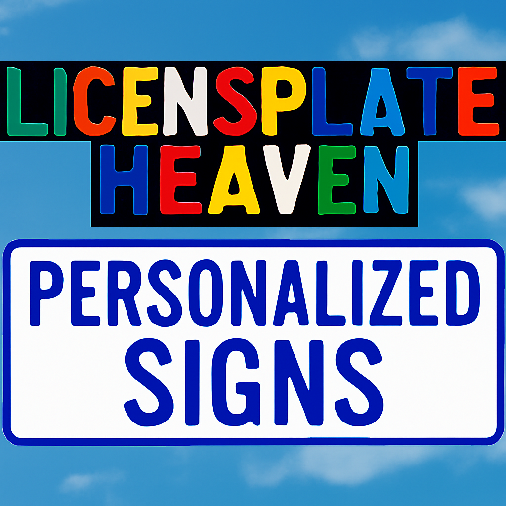 States to be included in a custom made sign.