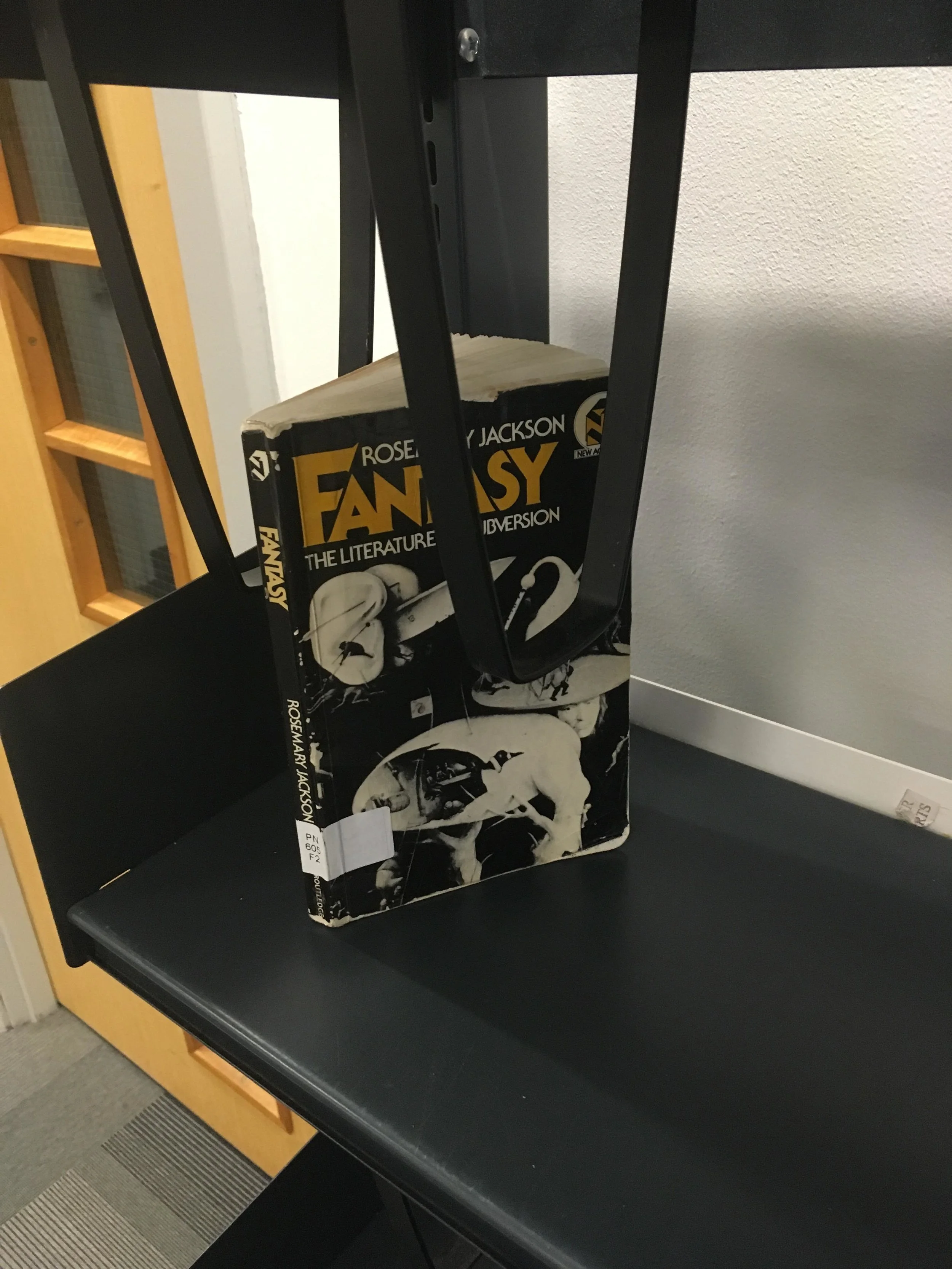 Fig 10. - Rosemary Jackson’s book Fantasy: The Literature of Subversion (1981).