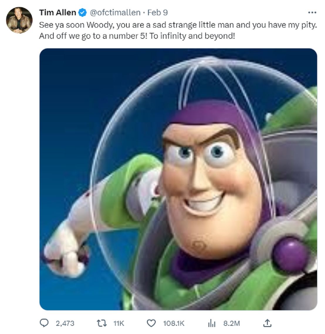 Tim Allen Is Not So Canceled That He Can't Go to Infinity and Beyond as  Buzz Lightyear in 'Toy Story 5