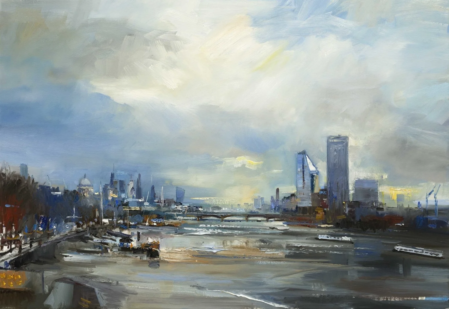 Morning on Waterloo Bridge. London