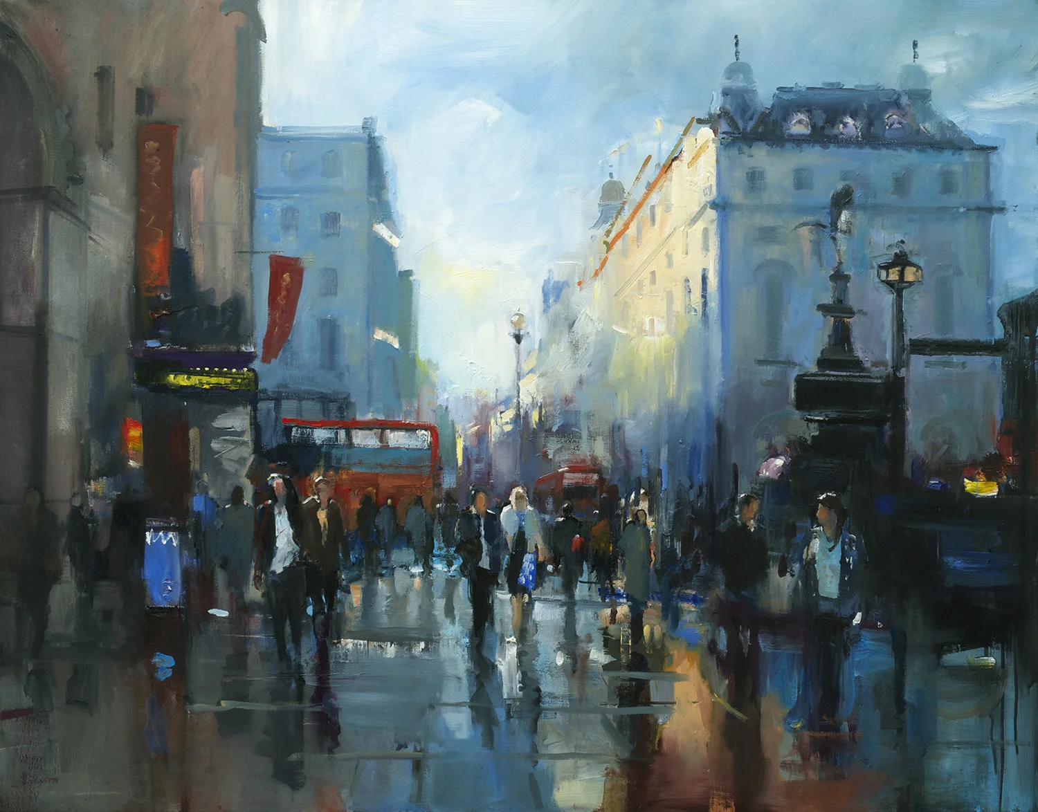 Just After Rain Piccadilly. London