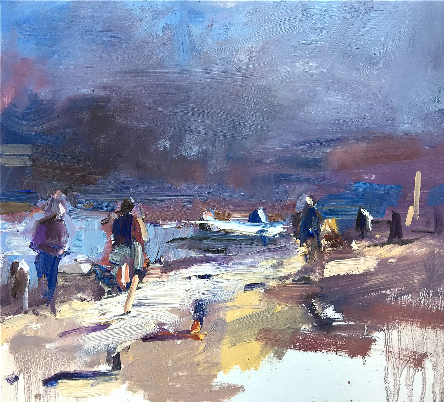 A Bright Spring Morning at Studland Bay. Dorset
