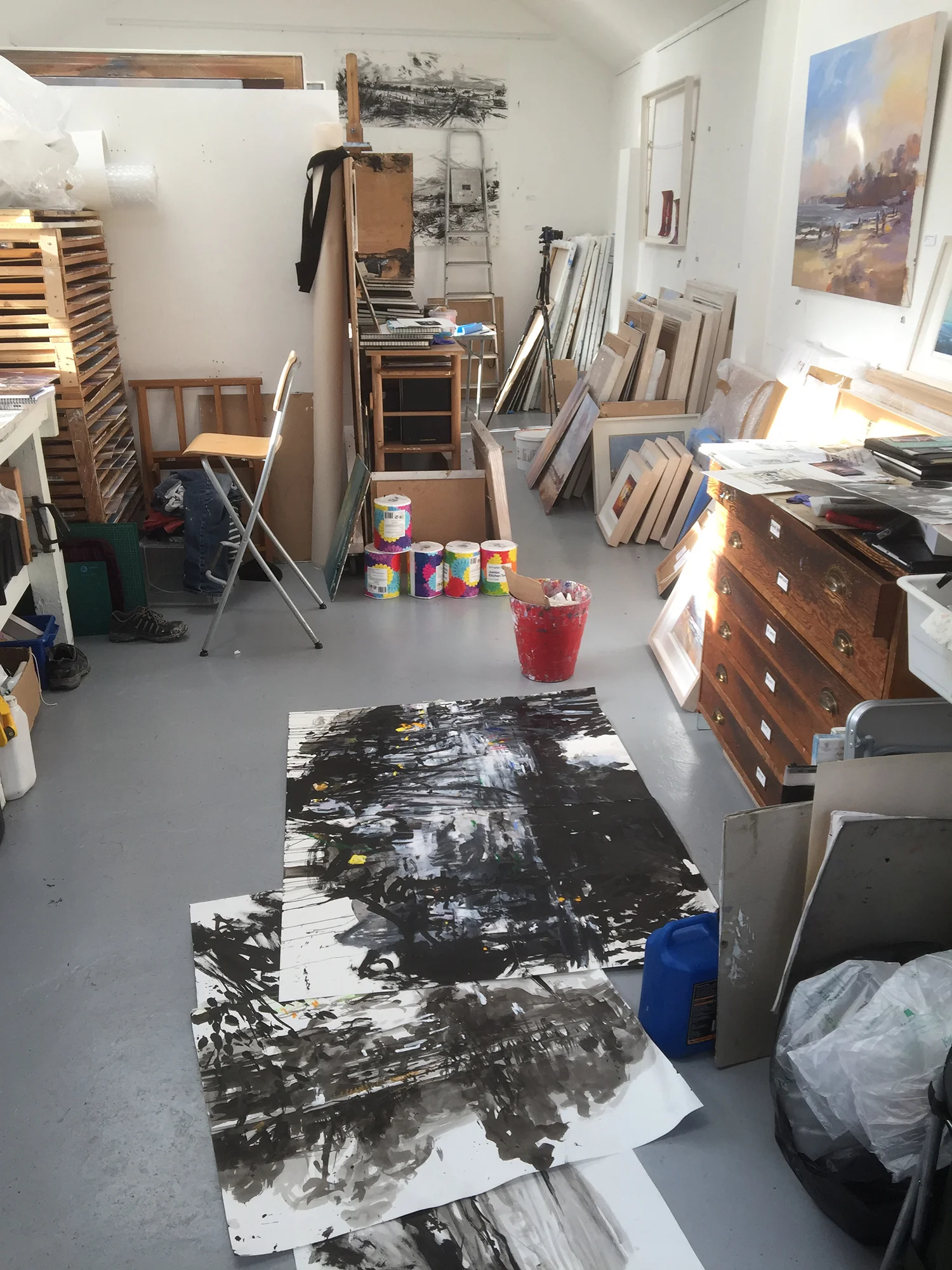 Sorting out drawings for the ‘Drawn To Dorset’ application
