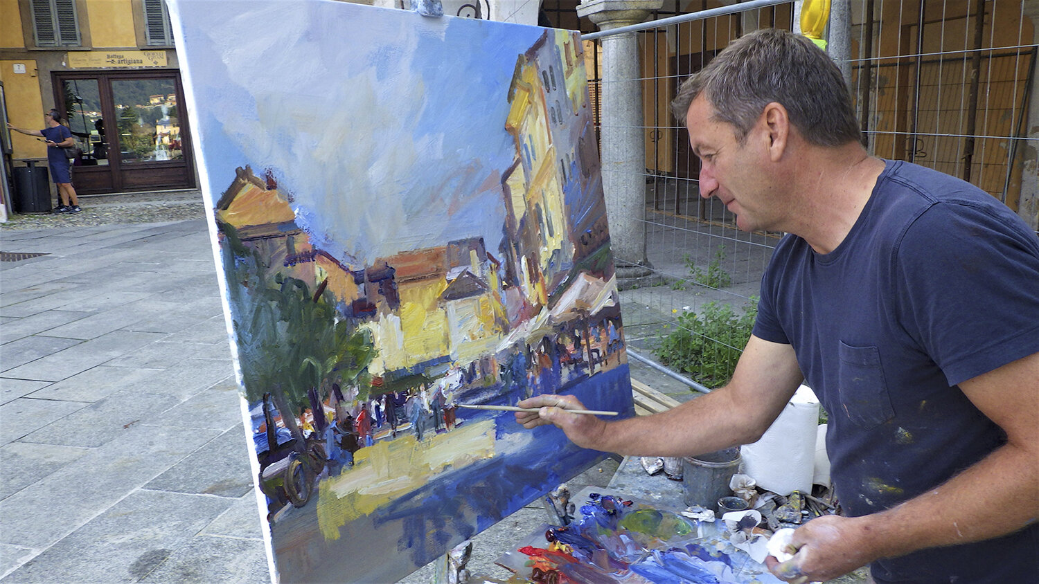  Painting in the Piazza 