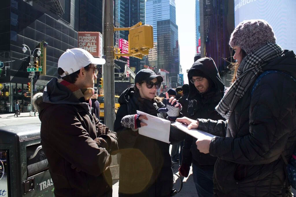 Danny (Producer), Jessica (Director), Jarrod (DP), Jessica B. (Assistant Director)