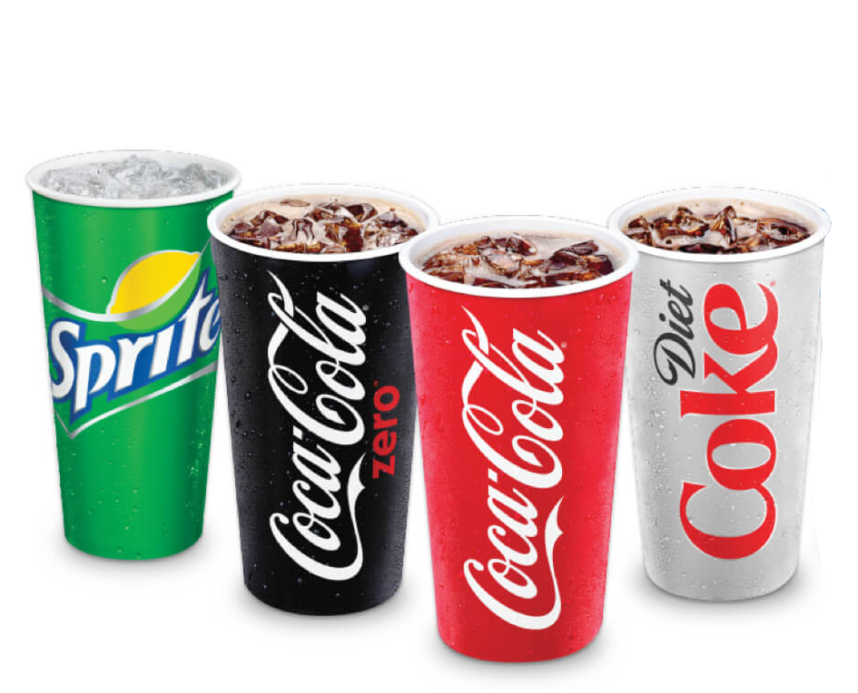COKE PRODUCTS fountain drinks available